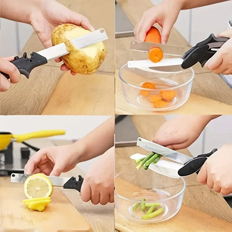 2-in-1 Knife Scissors for Food